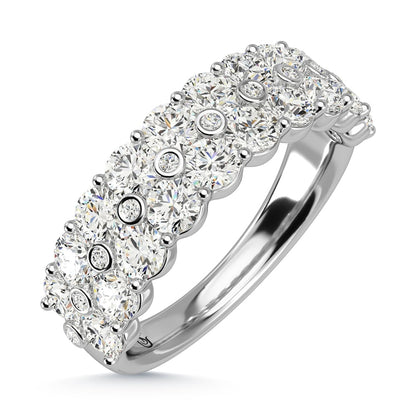 14K White Gold Diamond 2 Ct.Tw. Ladies Fashion Band