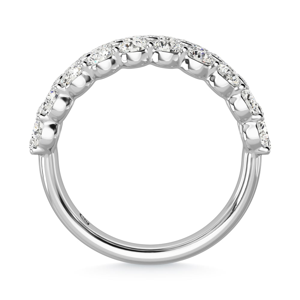 14K White Gold Diamond 2 Ct.Tw. Ladies Fashion Band