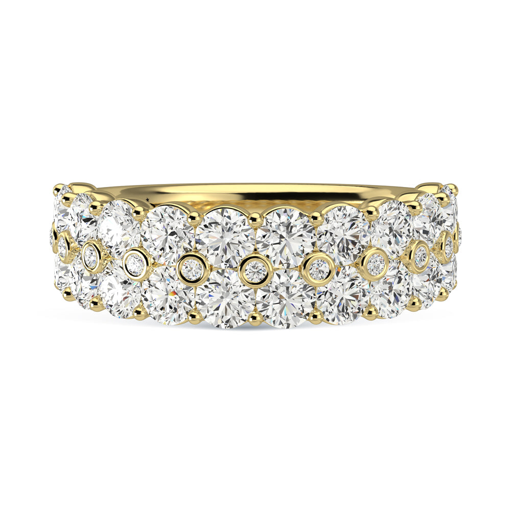 14K Yellow Gold Diamond 2 Ct.Tw. Ladies Fashion Band