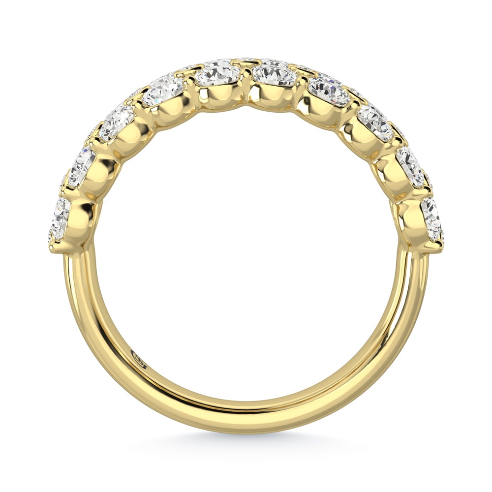 14K Yellow Gold Diamond 2 Ct.Tw. Ladies Fashion Band