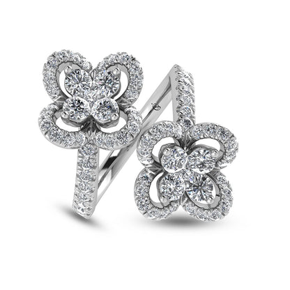 14K White Gold Diamond 1 Ct.Tw. Fashion Ring