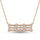 14K Rose Gold Diamond 1/4 Ct.Tw. Fashion Necklace