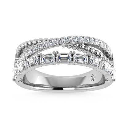 14K White Gold Diamond 1 1/5 Ct.Tw. Fashion Ring