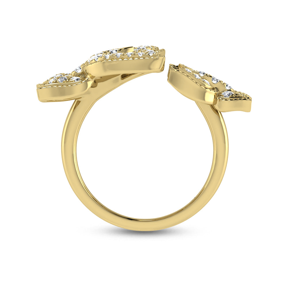 14K Yellow Gold Diamond 5/8 Ct.Tw. Fashion Ring