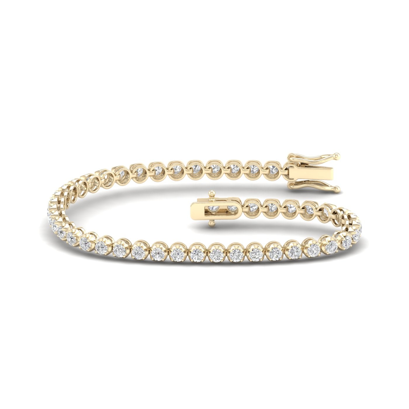 14K 3.00CT Lab Diamond Bracelet