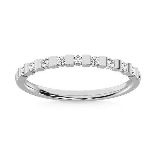 14K White Gold Diamond 1/8 Ct.Tw. Stackable Band