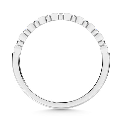 14K White Gold Diamond 1/8 Ct.Tw. Stackable Band