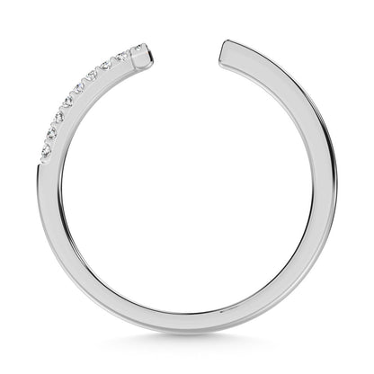 14K White Gold Diamond 1/10 Ct.Tw. Fashion Ring