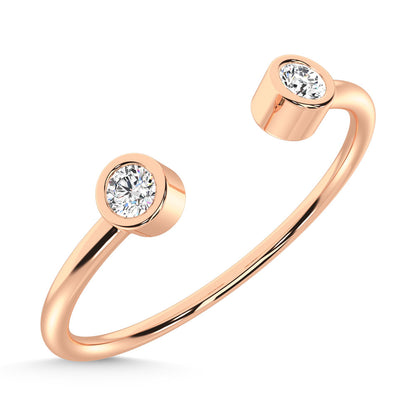 14K Rose Gold Diamond 1/10 Ct.Tw. Fashion Ring