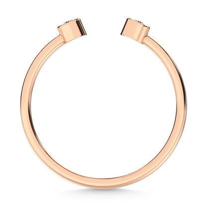 14K Rose Gold Diamond 1/10 Ct.Tw. Fashion Ring