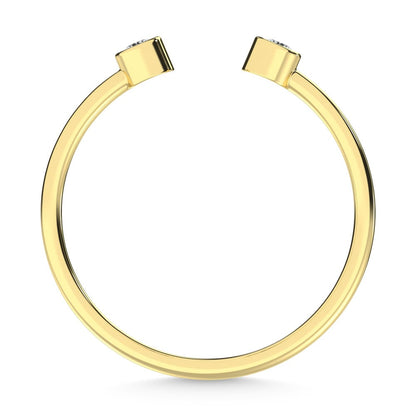 14K Yellow Gold Diamond 1/10 Ct.Tw. Fashion Ring