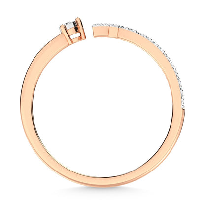 14K Rose Gold Diamond 1/10 Ct.Tw. Fashion Ring