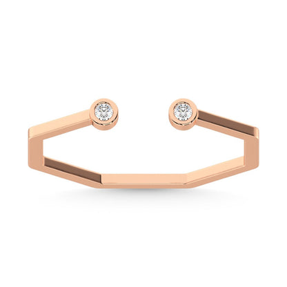 14K Rose Gold Diamond 1/20 Ct.Tw. Fashion Ring