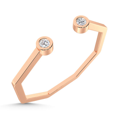 14K Rose Gold Diamond 1/20 Ct.Tw. Fashion Ring