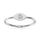 14K White Gold Diamond 1/50 Ct.Tw. Fashion Ring
