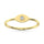 14K Yellow Gold Diamond 1/50 Ct.Tw. Fashion Ring