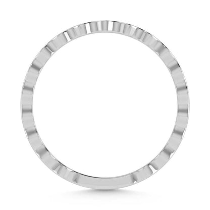 14K White Gold Diamond 1/10 Ct.Tw. Stackable Band