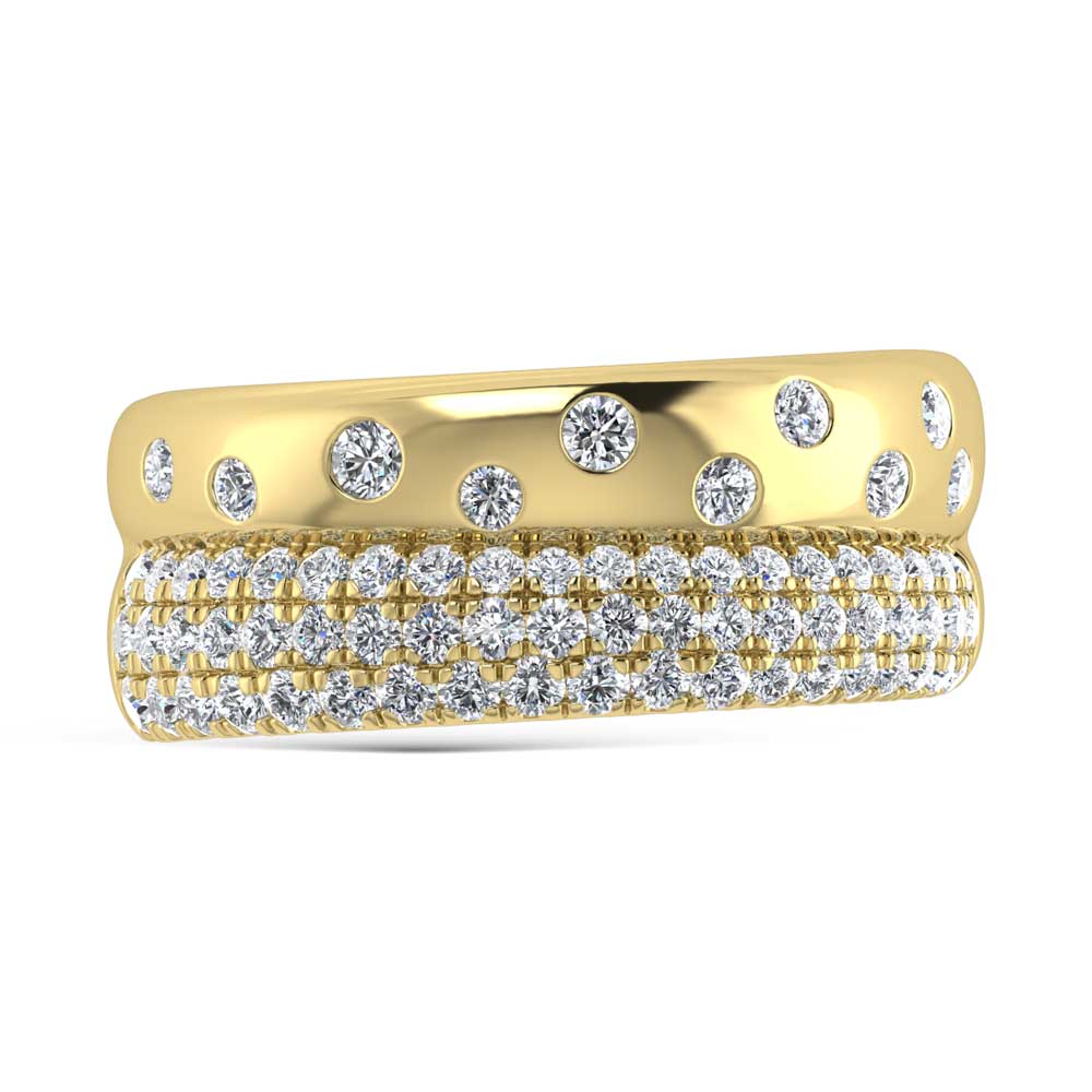 14K Yellow Gold Diamond 5/8 Ct.Tw. Fashion Band