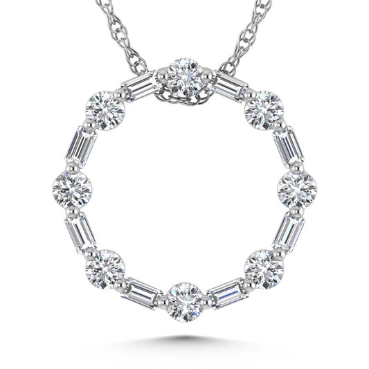 14K White GoldDiamond 5/8 Ct.Tw. Fashion Pendant