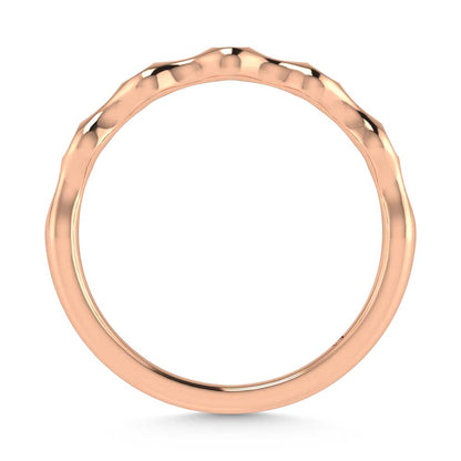 14K Rose Gold Diamond 1/20 Ct.Tw. Stackable Band