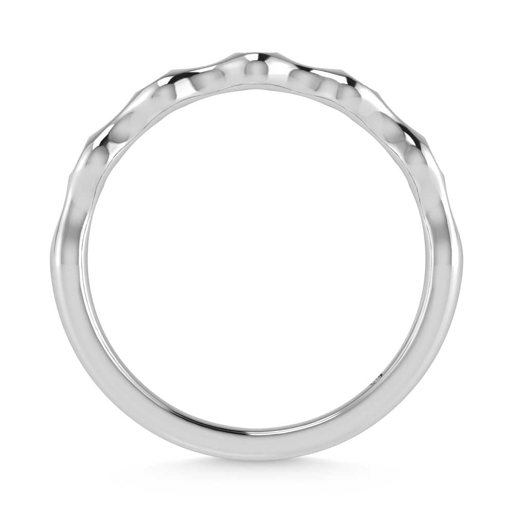14K White Gold Diamond 1/20 Ct.Tw. Stackable Band