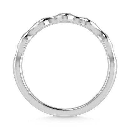 14K White Gold Diamond 1/20 Ct.Tw. Stackable Band