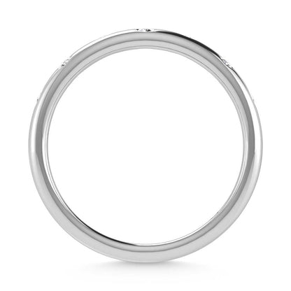 14K White Gold Diamond 1/10 Ct.Tw. Stackable Band