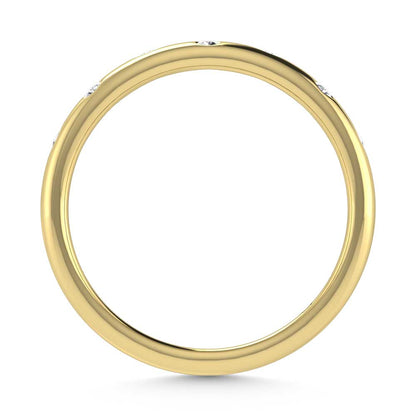 14K Yellow Gold Diamond 1/10 Ct.Tw. Stackable Band