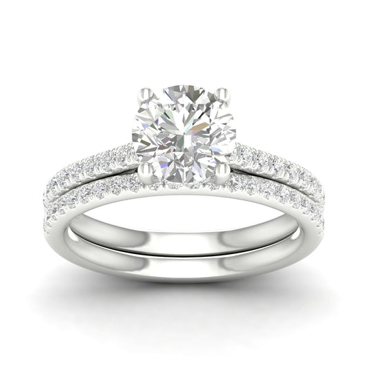 14K 2.50CT Lab Diamond Bridal Ring