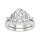 14K 3.25CT Lab Diamond Bridal Ring