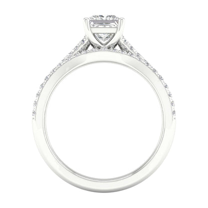 Certified Lab Grown 14K 1.40CT Diamond Bridal Set