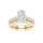14K 3.00CT Lab Diamond Bridal Set