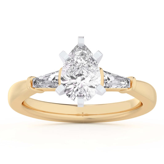 14K 1.43CT Lab Grown Engagement Ring
