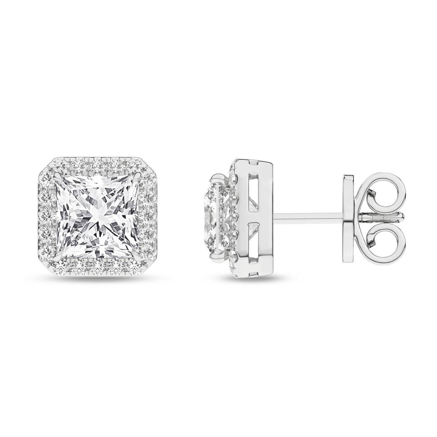 14K 2.25ct Certified Lab Grown Diamond Earrings ( IGI Certified )