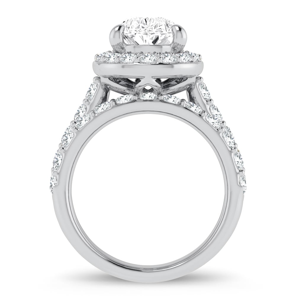 14K 5.00CT Certified Lab Grown Diamond Bridal Ring