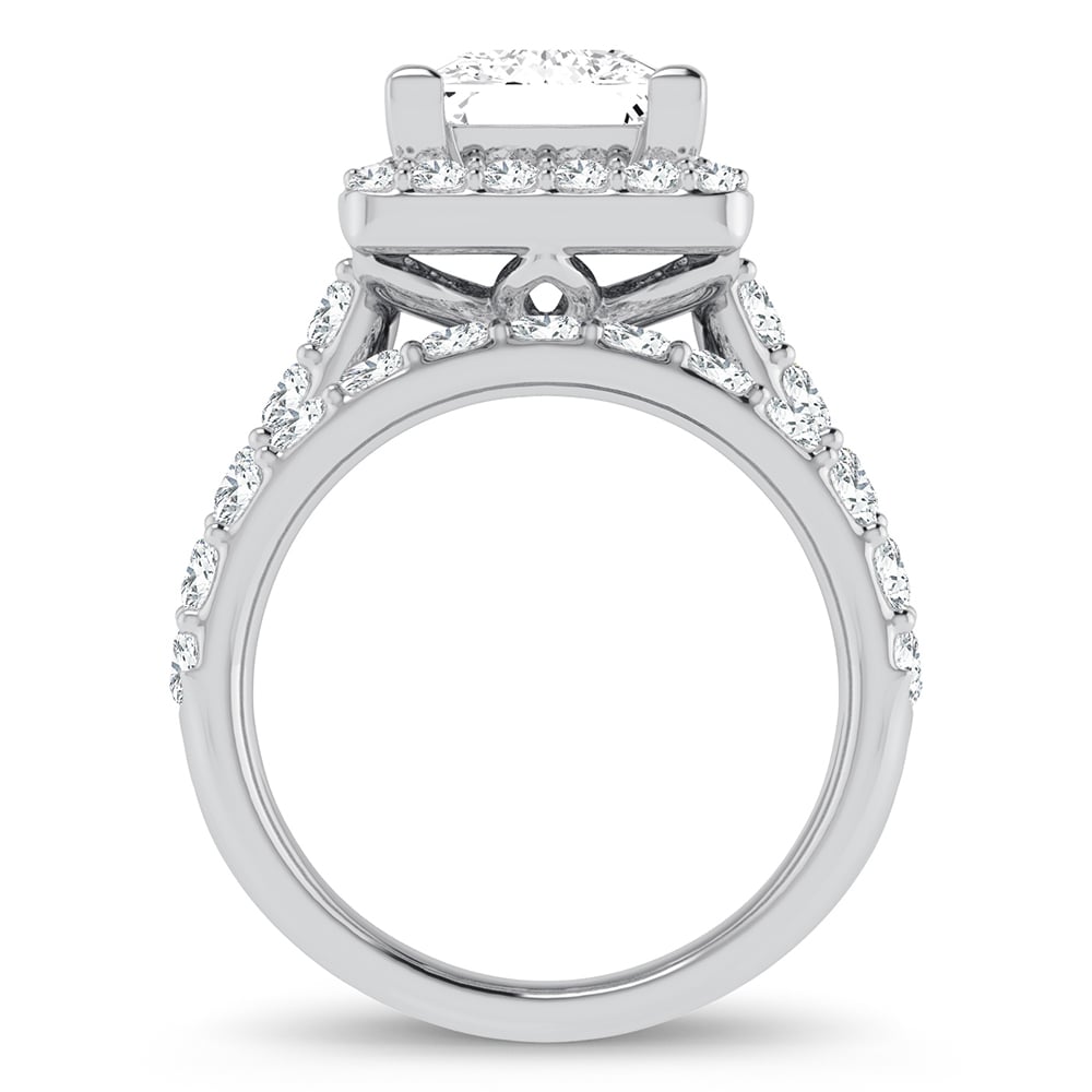 14K 5.00CT Certified Lab Grown Diamond Bridal Ring