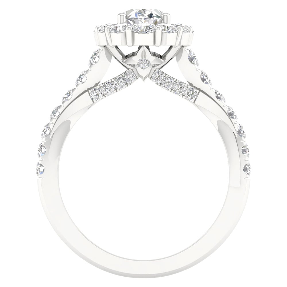 14K 2.00CT Lab Grown Diamond Engagement Ring