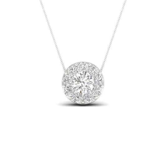 14K 1.00CT Lab Diamond Pendant