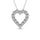 Diamond 1/4 Ct.Tw. Heart Pendant in 14K White Gold