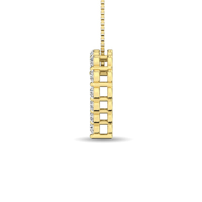 Diamond 1/2 Ct.Tw. Heart Pendant in 14K Yellow Gold