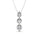 Diamond 1/2 Ct.Tw. Trilogy Pendant in 14K White Gold