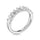 14K White Gold Lab Grown Diamond 1 3/4 Ct.Tw. Halfway Emerald Wedding Band
