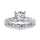 14K White Gold Lab Grown Diamond 4 3/4 Ct.Tw. Round Shape Halfway Engagement Ring (Center 2CT)