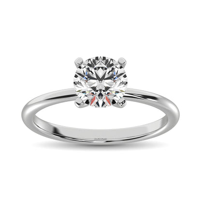 14K White Gold Labgrown Diamond 1 1/2 Ct.Tw. Non certified HPHT VS1+ G+ Solitaire Ring (Available in 1ctw to 2ctw)