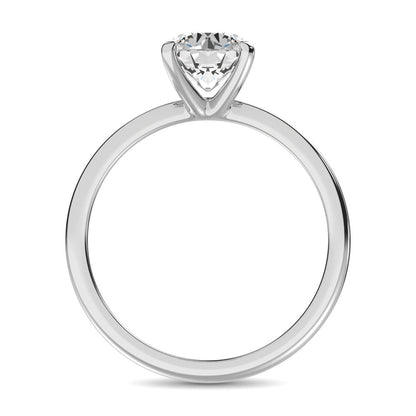 14K White Gold Lab Grown Diamond 1/2 Ct.Tw. Non certified CVD VS1+ G+ Solitaire Pendant (Available in 0.10ctw to 2ctw)