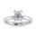 14K White Gold Lab Grown Diamond 1 Ct.Tw. IGI Certified Emerald Shape Solitaire (Available from 1CT to 7CT)
