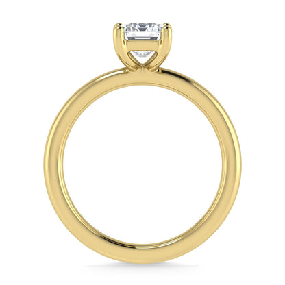 14K Yellow Gold Lab Grown Diamond 1 Ct.Tw. IGI Certified Emerald Shape Solitaire (Available from 1CT to 7CT)