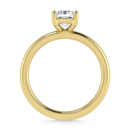 14K Yellow Gold Lab Grown Diamond 1 1/2 Ct.Tw. IGI Certified Emerald Shape Solitaire (Available from 1CT to 7CT)