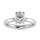 14K White Gold Lab Grown Diamond 3 Ct.Tw. IGI Certified Oval Shape Solitaire (Available from 1CT to 7CT)