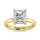 14K Yellow Gold Lab Grown Diamond 1 Ct.Tw. IGI Certified Radiant Shape Solitaire (Available from 1CT to 7CT)